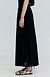 Gather Balloon Long Skirt_Black