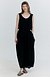 Gather Balloon Long Skirt_Black