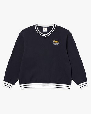 MADCATTOS(매드캐토스) MCC M V-NECK SWEATSHIRT-DARK NAVY | S.I.VILLAGE (에스아이빌리지)