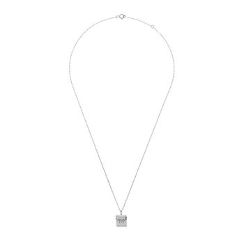 DAYZ Square Initial Necklace_Silver