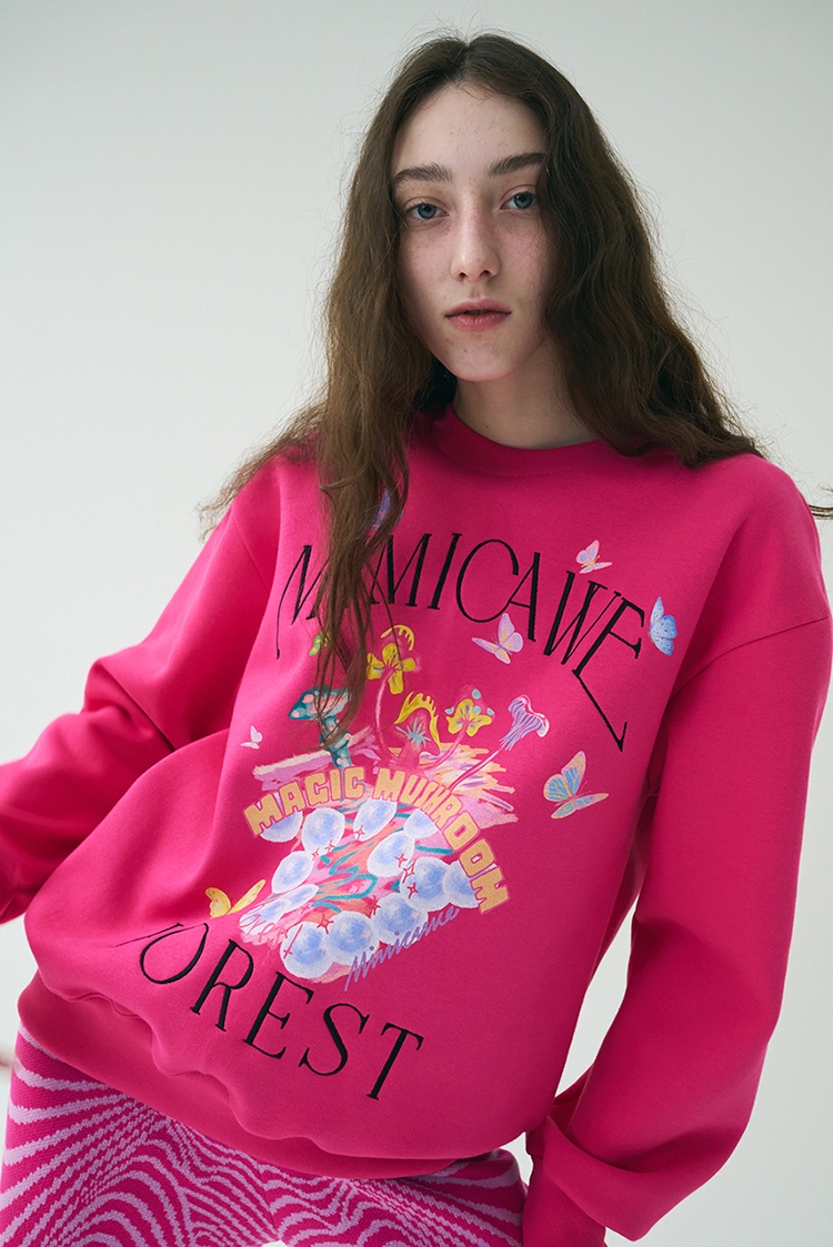 MAGIC FOREST SWEAT SHIRTS/MAGENTA PINK