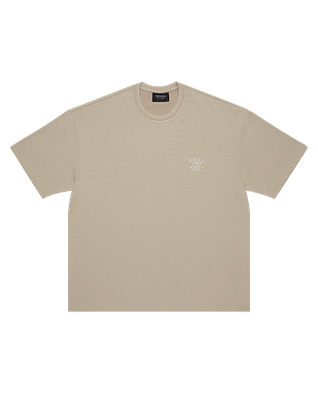 OPNEG(오프넥) Tan Opneg Short sleeve tee - Beige | S.I.VILLAGE (에스아이빌리지)