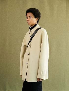 OUI MAIS NON(위메농) Joannah handmade shirt jacket | S.I.VILLAGE (에스아이빌리지)