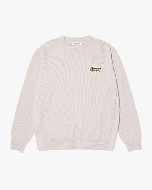 MADCATTOS(매드캐토스) MCC M L/S LOGO EMBROIDERY SWEATER-OATMEAL | S.I.VILLAGE (에스아이빌리지)