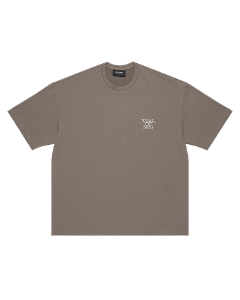 OPNEG(오프넥) Tan Opneg Short sleeve tee - Brown | S.I.VILLAGE (에스아이빌리지)