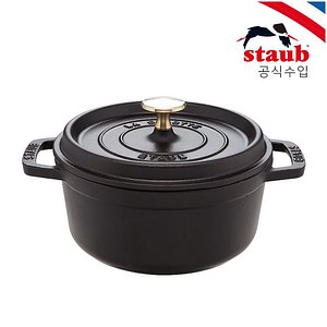 STAUB(스타우브) [공식][스타우브] 원형 꼬꼬떼 냄비 18cm 블랙 ST101825 | S.I.VILLAGE (에스아이빌리지)