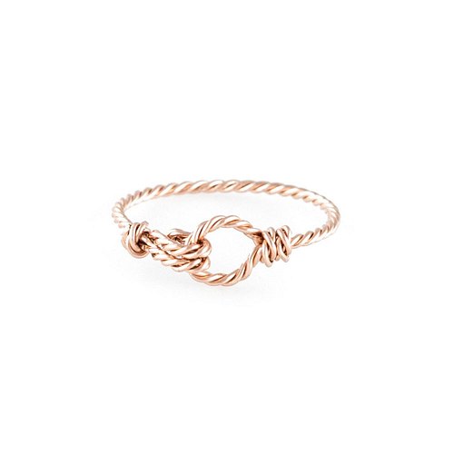 ATELIER PAULIN(아뜰리에 폴린) ND아타셰므와링_트위스트 로즈골드14K_50 | 신세계V [ATELIER PAULIN]ND아타셰므와링_트위스트... 