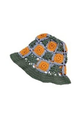 BOONTHESHOP(분더샵) [Truongii]TRUONGII Crochet Hat Green and Orange | S.I.VILLAGE (에스아이빌리지)