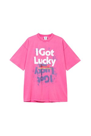 [VETEMENTS] 러키 코튼 크루넥 티셔츠