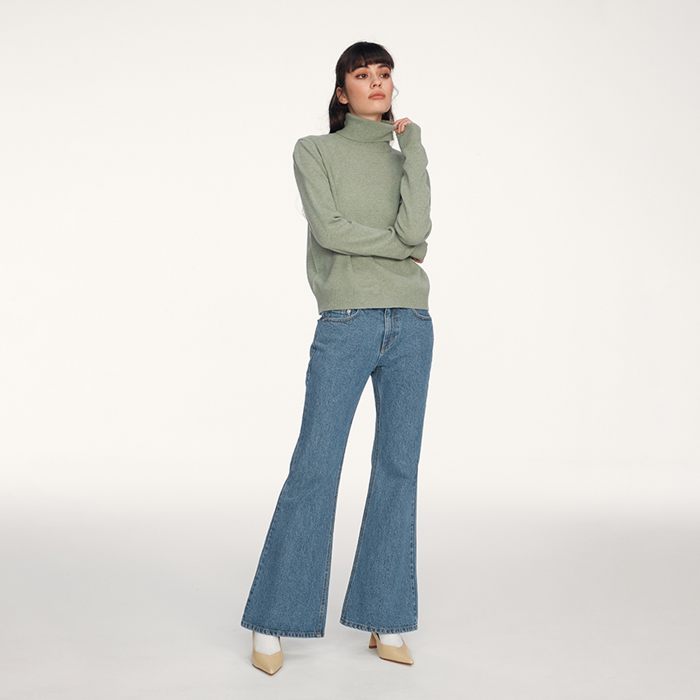 NEUL(늘) Sweety Turtle Neck Knit_Mint | S.I.VILLAGE (에스아이빌리지) [NEUL]Sweety Turtle Neck Knit_Mint - 