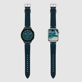 TIMEFLIK(타임플릭) 타임플릭 오일리 이탈리아 소가죽 워치 스트랩 - 딥 그린 20mm | S.I.VILLAGE (에스아이빌리지)