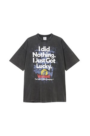 [VETEMENTS] 러키 코튼 크루넥 티셔츠