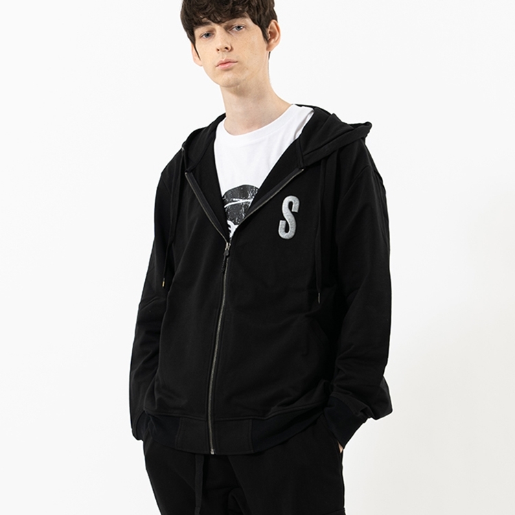 STORM LONDON(스톰 런던) STLT117BKX 베이직 집업 후드 | S.I.VILLAGE (에스아이빌리지) [STORM LONDON]STLT117BKX 베이직 집업 후드 - 
