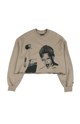 Taigan Cropped Sweatshirt [Beige]