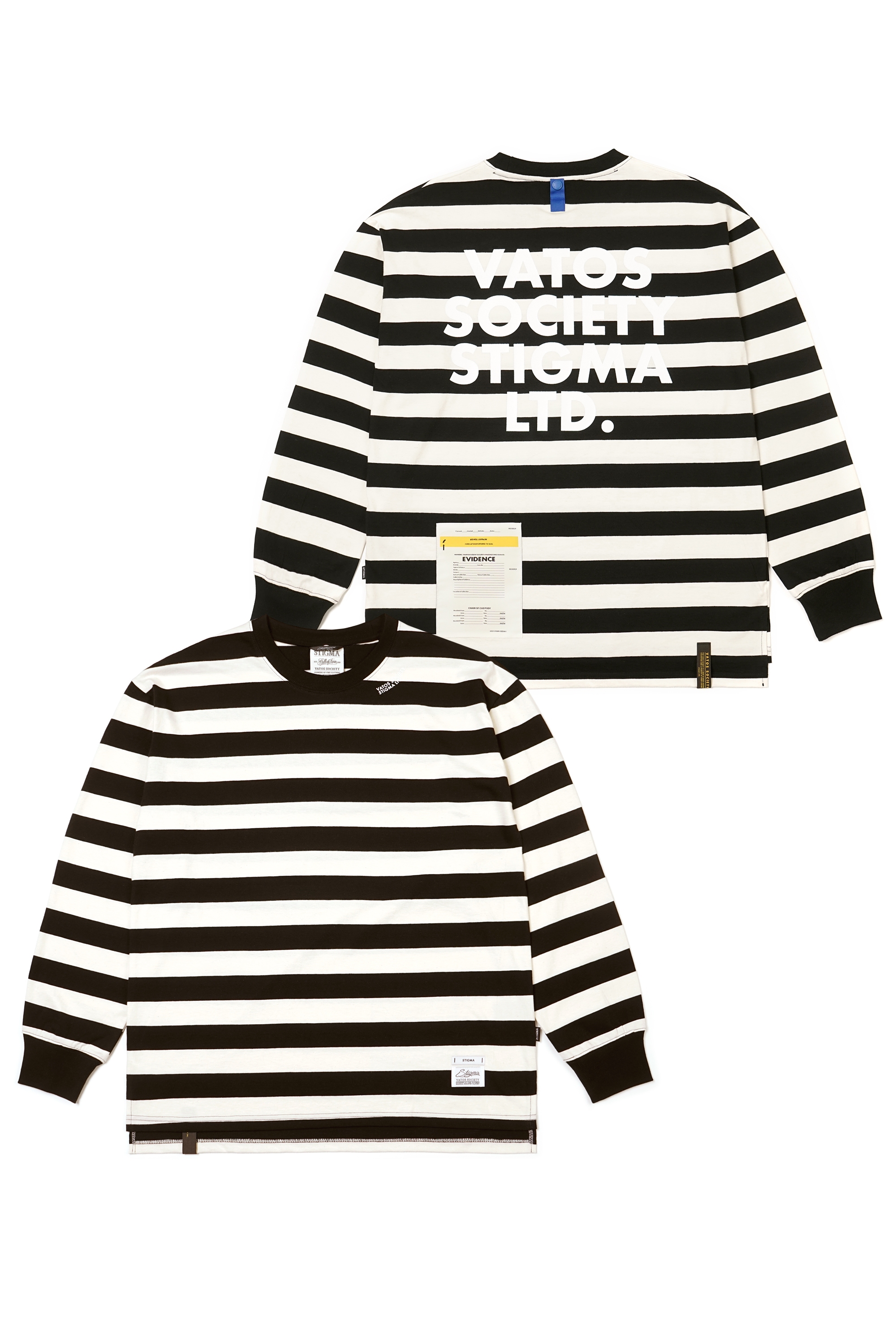 [ STIGMA ]★23 STRIPE OVERSIZED LONG SLEEVES T-SHIRTS 23 STRIPE OVERSIZED LONG SLEEVES T-SHIRTS RED - STIGMA | 60