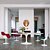 [Knoll] Saarinen Oval Dining Table 198cm (Laminate White)