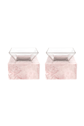 KESTI(케스티) [3차 Pre-Order] Peony Blush Marble Dining Bowl Set | S.I.VILLAGE (에스아이빌리지)