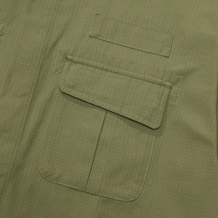 MIL-LABEL POCKET UNIFORM S/S SHIRTS 라이트카키