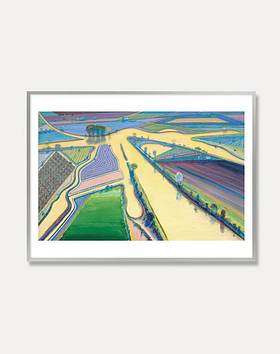 PAGEMAIL(페이지메일) [웨인티보] Wayne Thiebaud—Delta Water 71 x 56 cm(알루미늄프레임) | S.I.VILLAGE (에스아이빌리지)