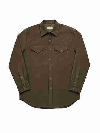 SORTIE(솔티) 035 Corduroy Western Shirts (Mocha Brown) | S.I.VILLAGE (에스아이빌리지)