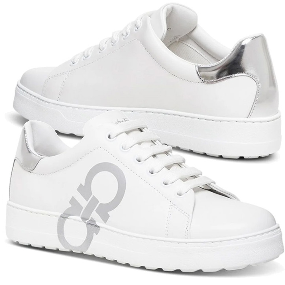 FERRAGAMO(페라가모) [FERRAGAMO] 23SS 여성 넘버 NUMBER 더블 간치니 스니커즈 0747218 S.I