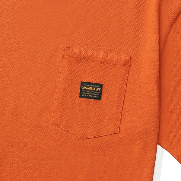 MIL-LABEL POCKET S/S T-SHIRTS 오렌지