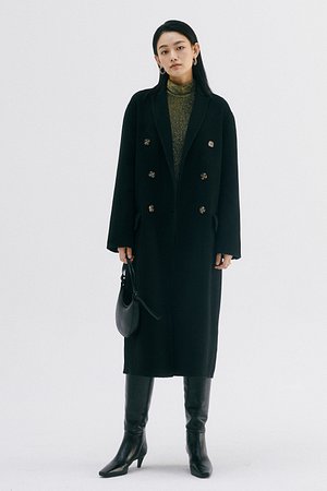 REFORMATION(리포메이션) 울 블렌드 더블 코트 (Leighton Coat) | S.I.VILLAGE (에스아이빌리지)