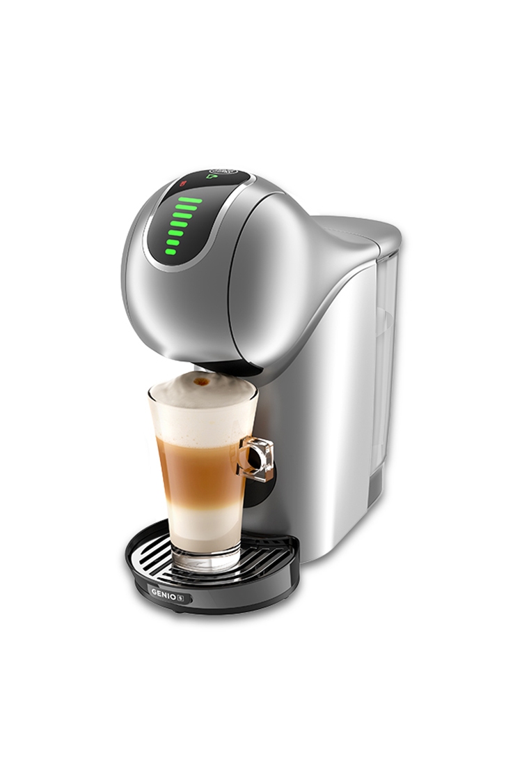 NESCAFE DOLCEGUSTO(네스카페 돌체구스토) 돌체구스토 캡슐 커피머신 지니오S터치(실버) + 캡슐 웰컴키트 + 카푸치노머그 370ml... 