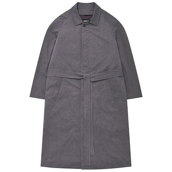 Washed Cotton Oversized Coat [Purple]