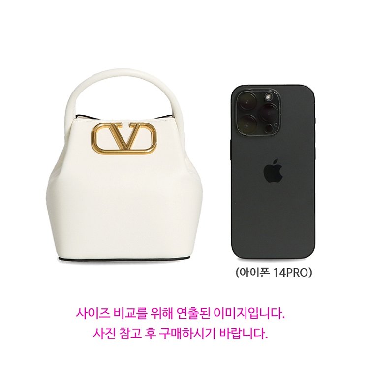 [VALENTINO] 발렌티노 V 로고 2W2P0Y08 VNL 098 마이크로 토트백 버킷백