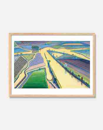 PAGEMAIL(페이지메일) Wayne Thiebaud — Delta Water 71 x 56 cm(원목 프레임) | S.I.VILLAGE (에스아이빌리지)