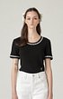 LACE LOGO TOP - BLACK