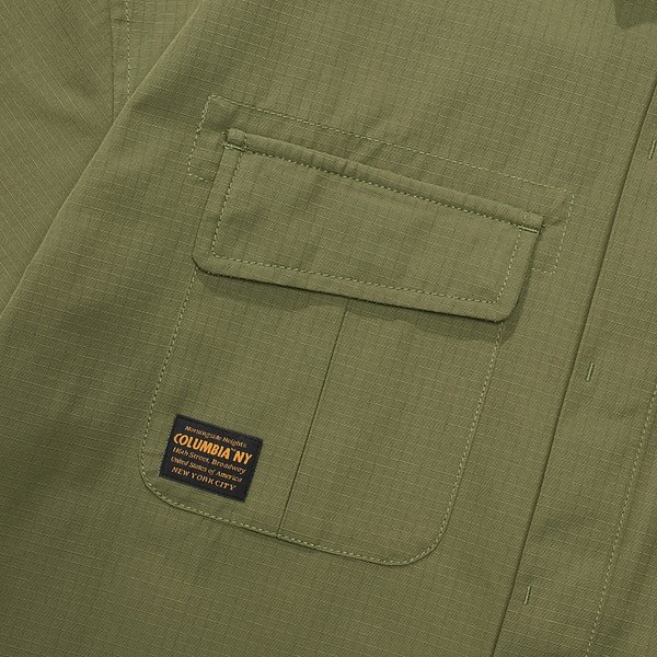 MIL-LABEL POCKET UNIFORM S/S SHIRTS 라이트카키