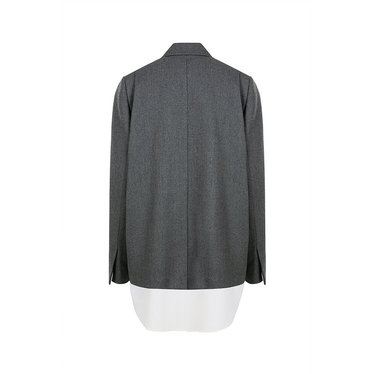 Single Hem Layered Jacket