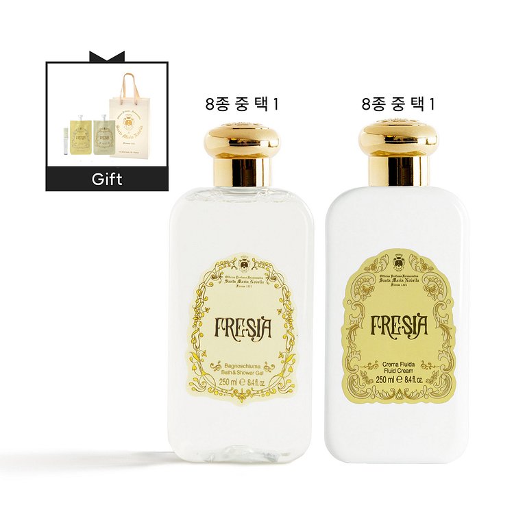 Santa Maria Novella 산타마리아노벨라 바뇨쉬우마 And 크레마 플루이다 라이트패키지 세트 택 2 기프트 증정