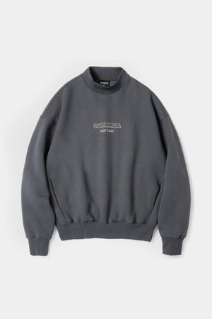 COLUMBIA UNIVERSITY(컬럼비아 유니버시티) B/S NY MOC NECK H/FLEECE SWEATSHIRTS 차콜 | S.I.VILLAGE (에스아이빌리지)