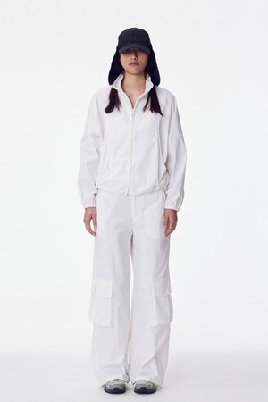 MAISONMARAIS(메종마레) Cargo Nylon Pants, White | S.I.VILLAGE (에스아이빌리지)