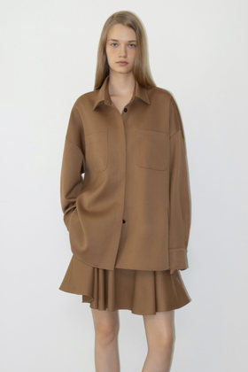 LEHA(레하) ROSET WOOL SHIRTS (BROWN) | S.I.VILLAGE (에스아이빌리지)