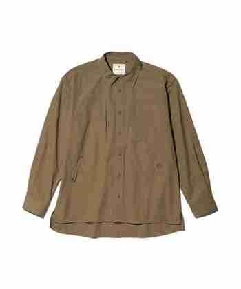 SNOW PEAK(스노우 피크) TAKIBI Light Ripstop Long Sleeve Shirt Khaki SH-24SU102KH | S.I.VILLAGE (에스아이빌리지)