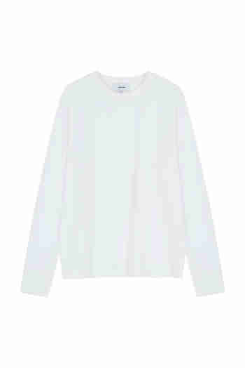 VIS A VIS(비자비) LONG SLEEVED CREW NECK TEE SHIRT (WHITE) | S.I.VILLAGE (에스아이빌리지)