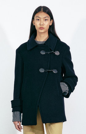 TAZE(테이즈) Proud Duffle Coat (Navy) | S.I.VILLAGE (에스아이빌리지)