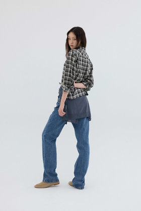 REPLAIN(리플레인) WASHED STRAIGHT JEANS_BLUE | S.I.VILLAGE (에스아이빌리지)