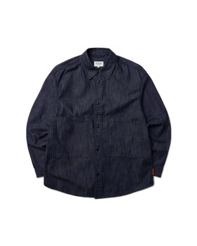 BROMPTON LONDON(브롬톤 런던) 1975 BIG POCKET DETAIL DENIM SHIRT - INDIGO (P233MSH222) | S.I.VILLAGE (에스아이빌리지)