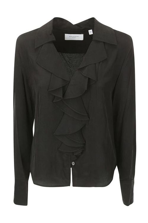 EQUIPMENT(이큅먼트) 23FW 이큅먼트 셔츠 T0084FQ23 TRUEBLACK | S.I.VILLAGE (에스아이빌리지) [EQUIPMENT]23FW 이큅먼트 셔츠... 