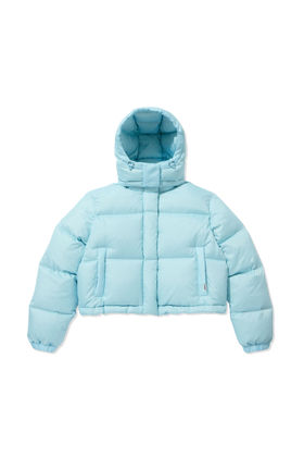 WRANGLER(랭글러) (W) Hoodie Cropped Jumper Sky Blue | S.I.VILLAGE (에스아이빌리지)