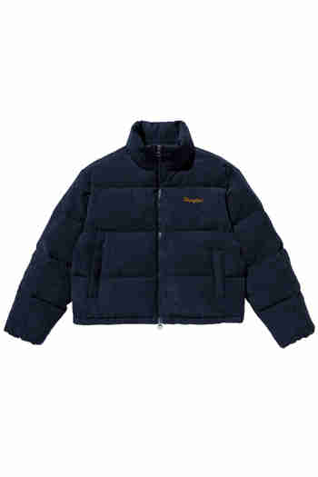 WRANGLER(랭글러) Corduroy Puffer-Down Jumper Navy | S.I.VILLAGE (에스아이빌리지)