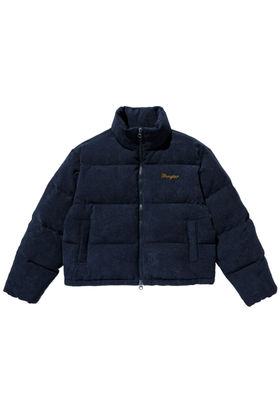 WRANGLER(랭글러) Corduroy Puffer-Down Jumper Navy | S.I.VILLAGE (에스아이빌리지)