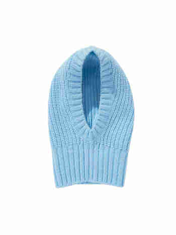 WRANGLER(랭글러) Label Knitted Balaclava Sky Blue | S.I.VILLAGE (에스아이빌리지)