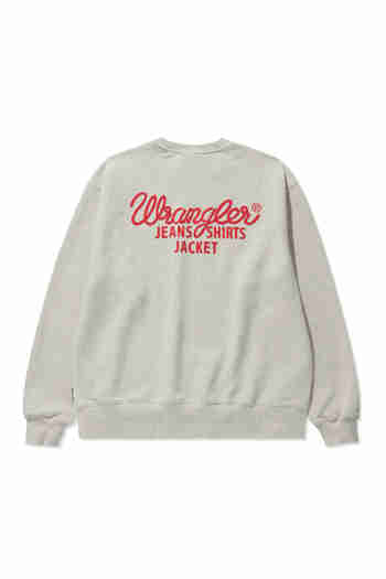 WRANGLER(랭글러) Rope Original Lettering Sweatshirt Oatmeal | S.I.VILLAGE (에스아이빌리지)