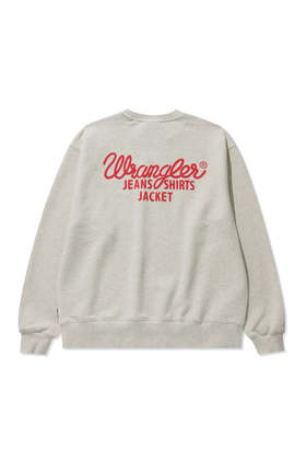 WRANGLER(랭글러) Rope Original Lettering Sweatshirt Oatmeal | S.I.VILLAGE (에스아이빌리지)